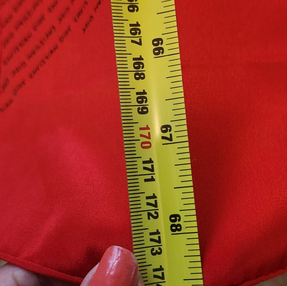 Christian Dior Red Scarf Silk